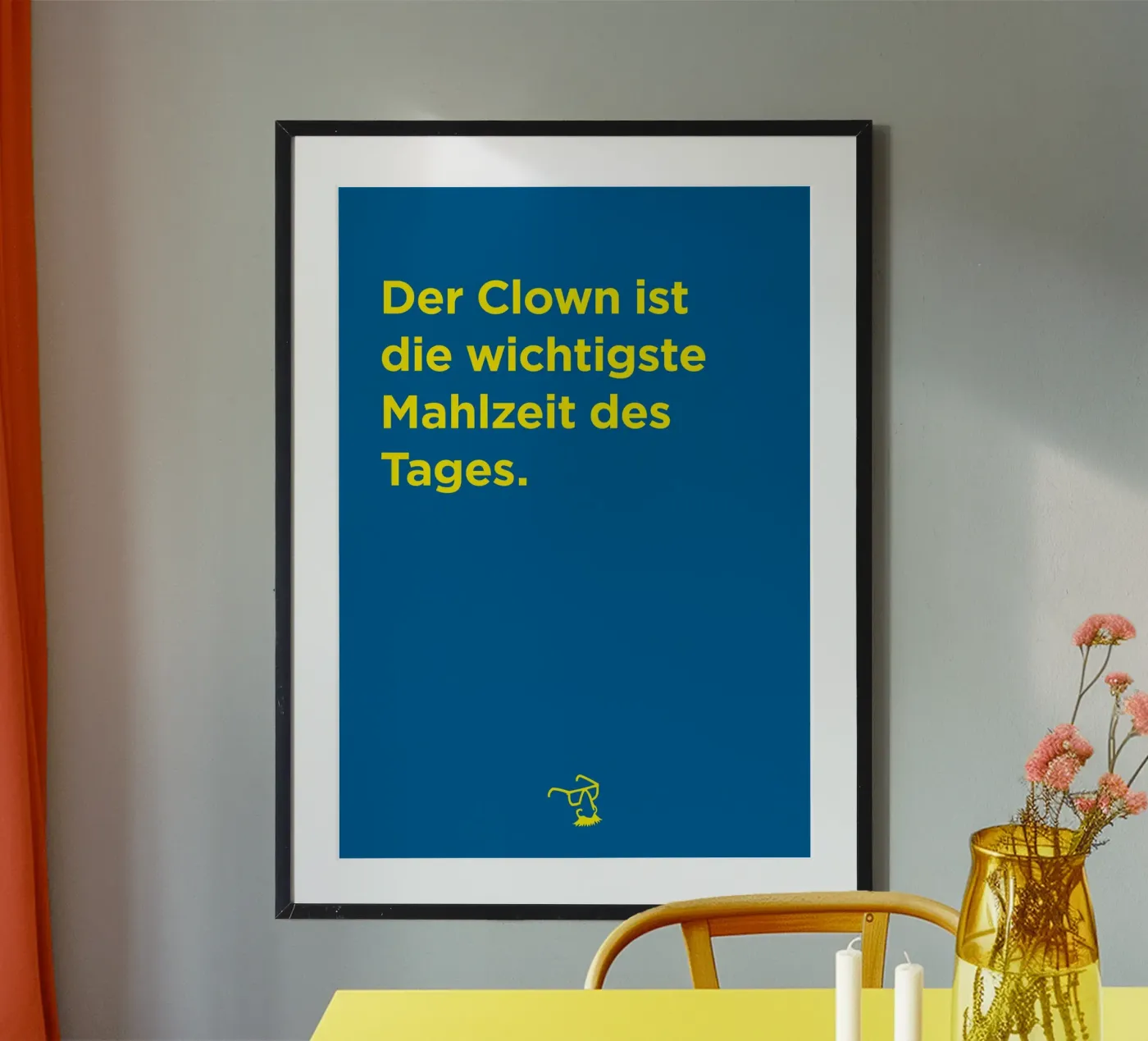 Der Clown poster van Art Fart