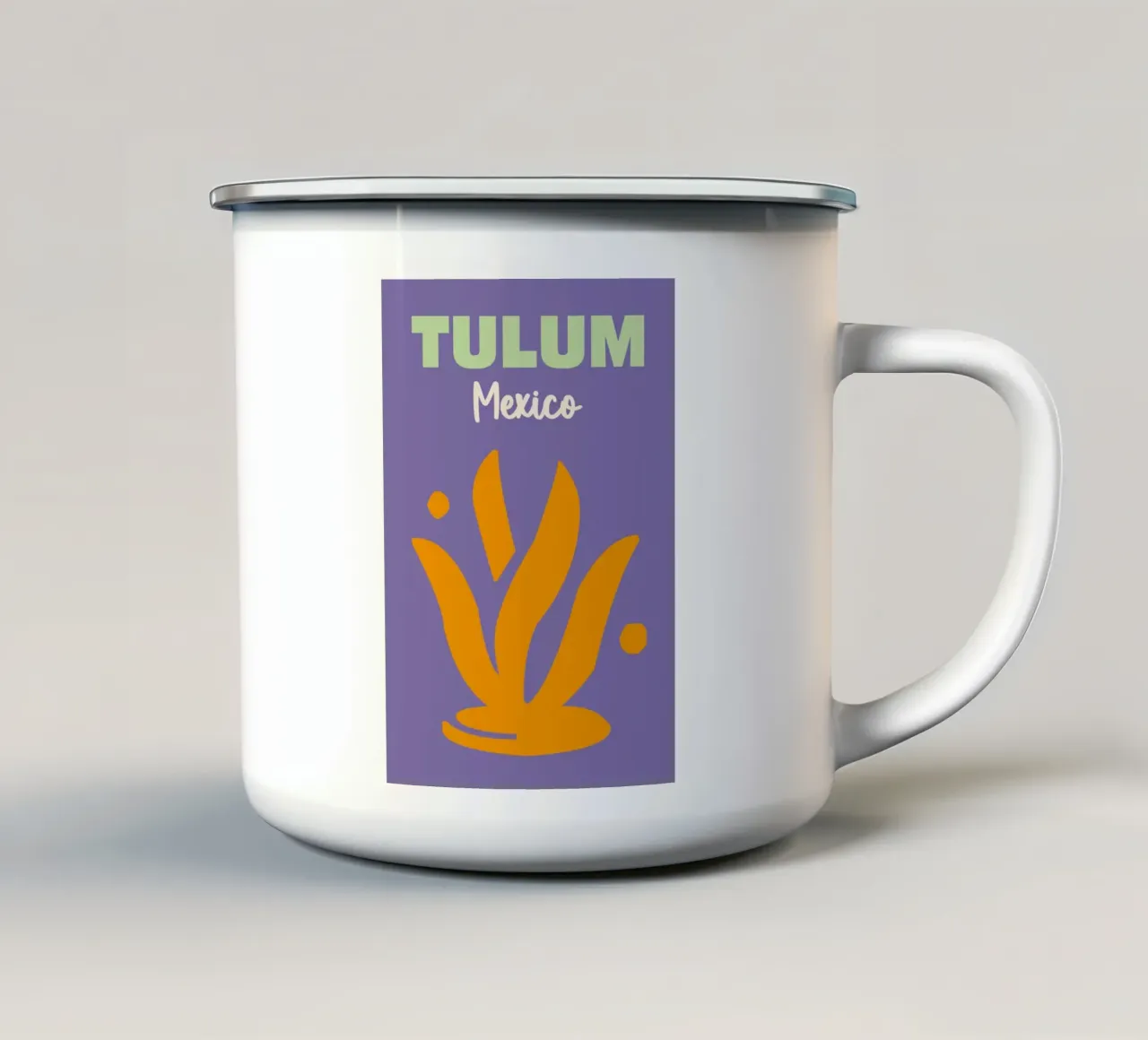 Tulum, Messico tazza in smalto da Art Fart