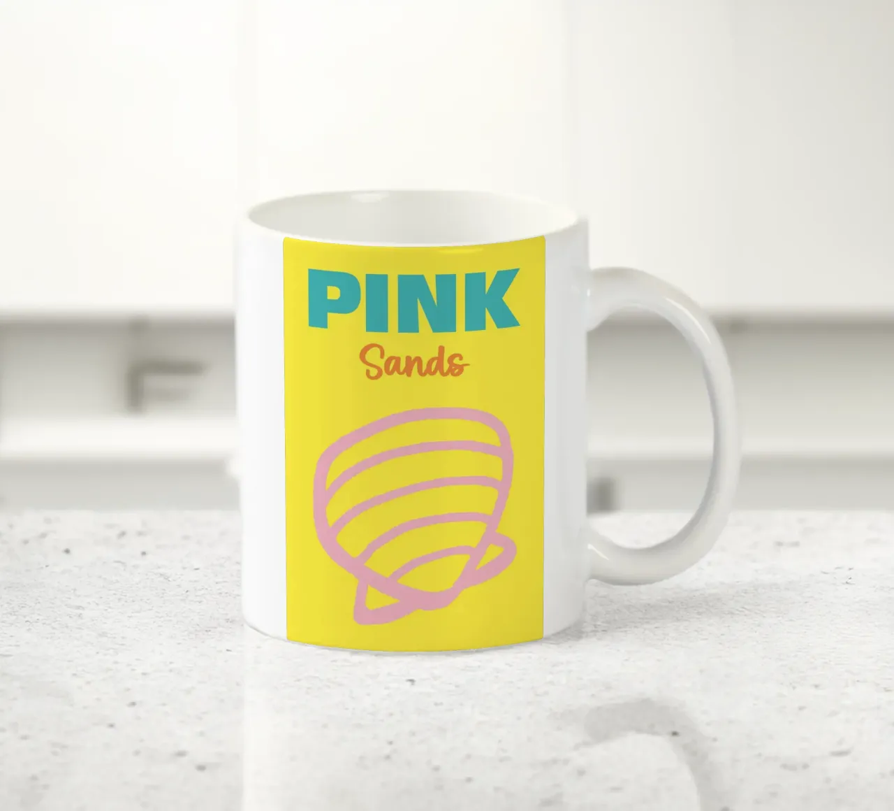 Pink Sands tazza in ceramica da Art Fart