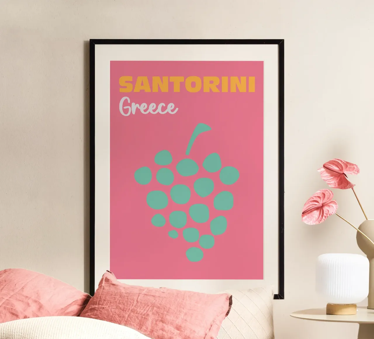 Santorini, Greece poster da Art Fart