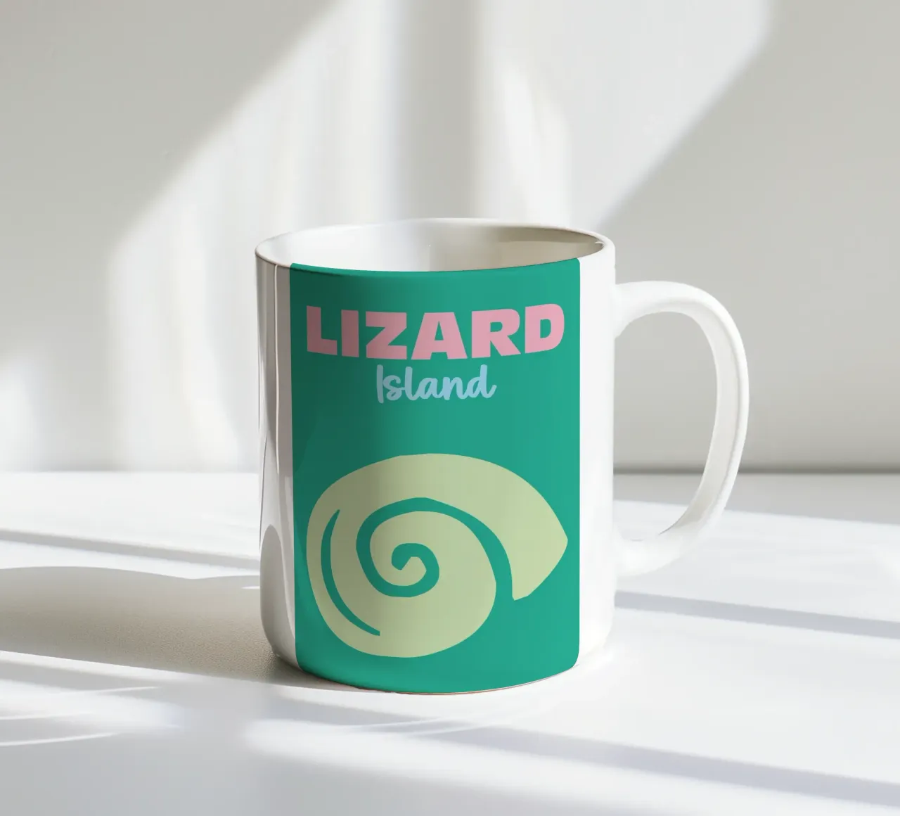 Lizard Island tazza in ceramica da Art Fart