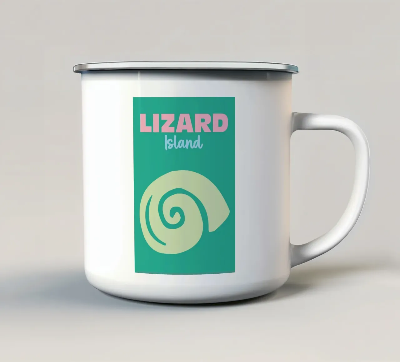 Lizard Island emaille mok van Art Fart