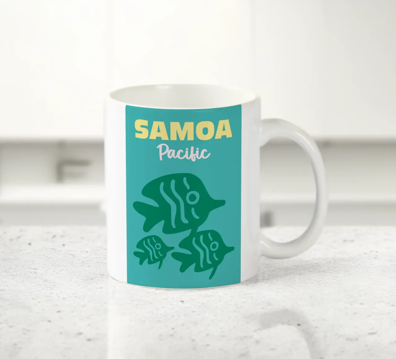Samoa, Pacific tazza in ceramica da Art Fart