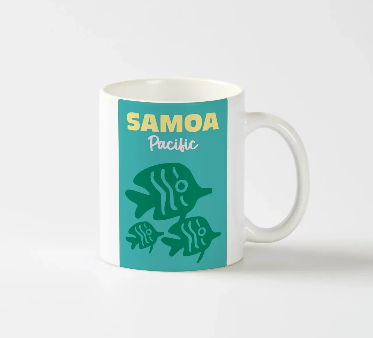 Samoa, Pacific tazza in ceramica da Art Fart