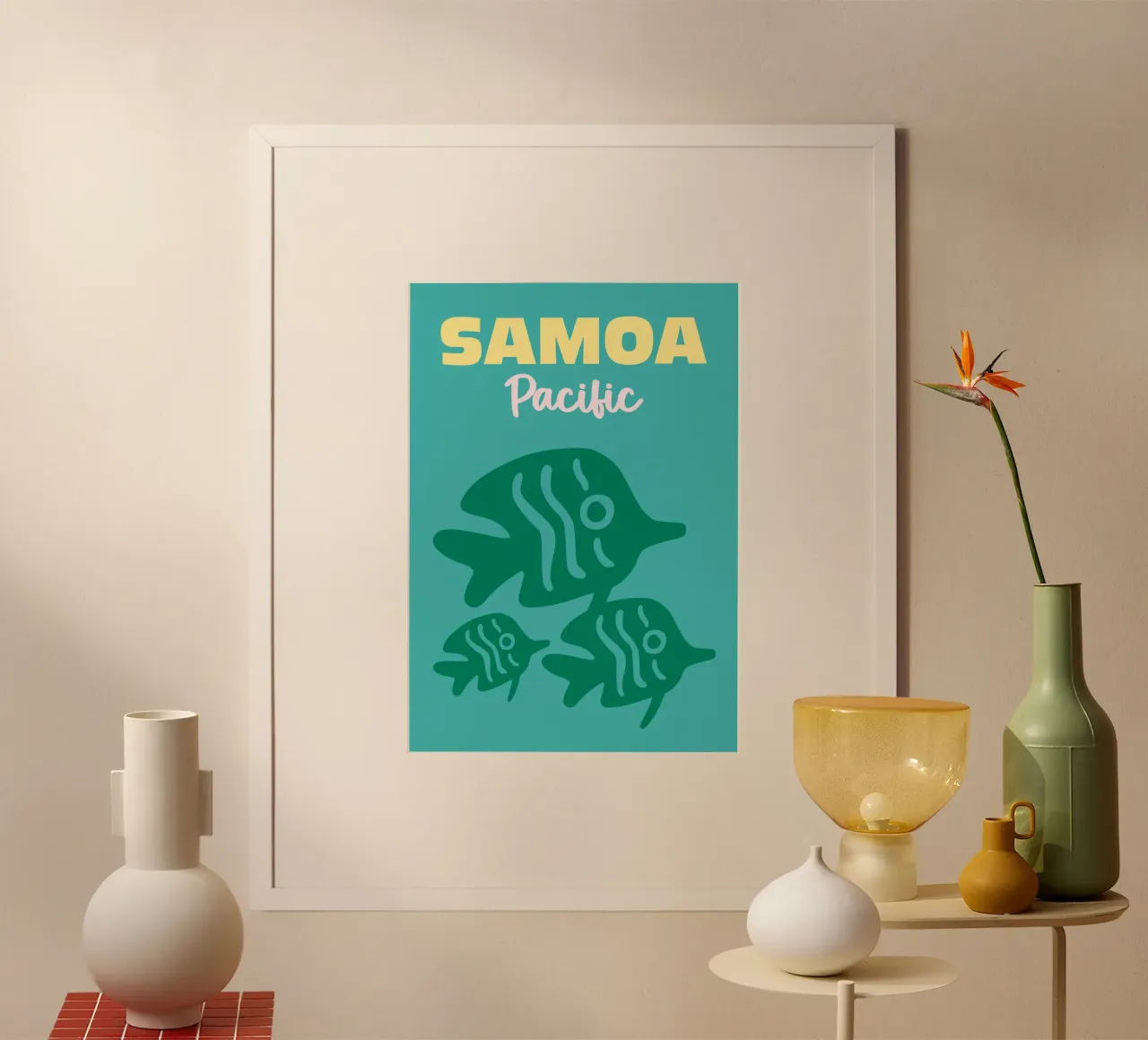 Samoa, Pacific carta hahnemühle da Art Fart
