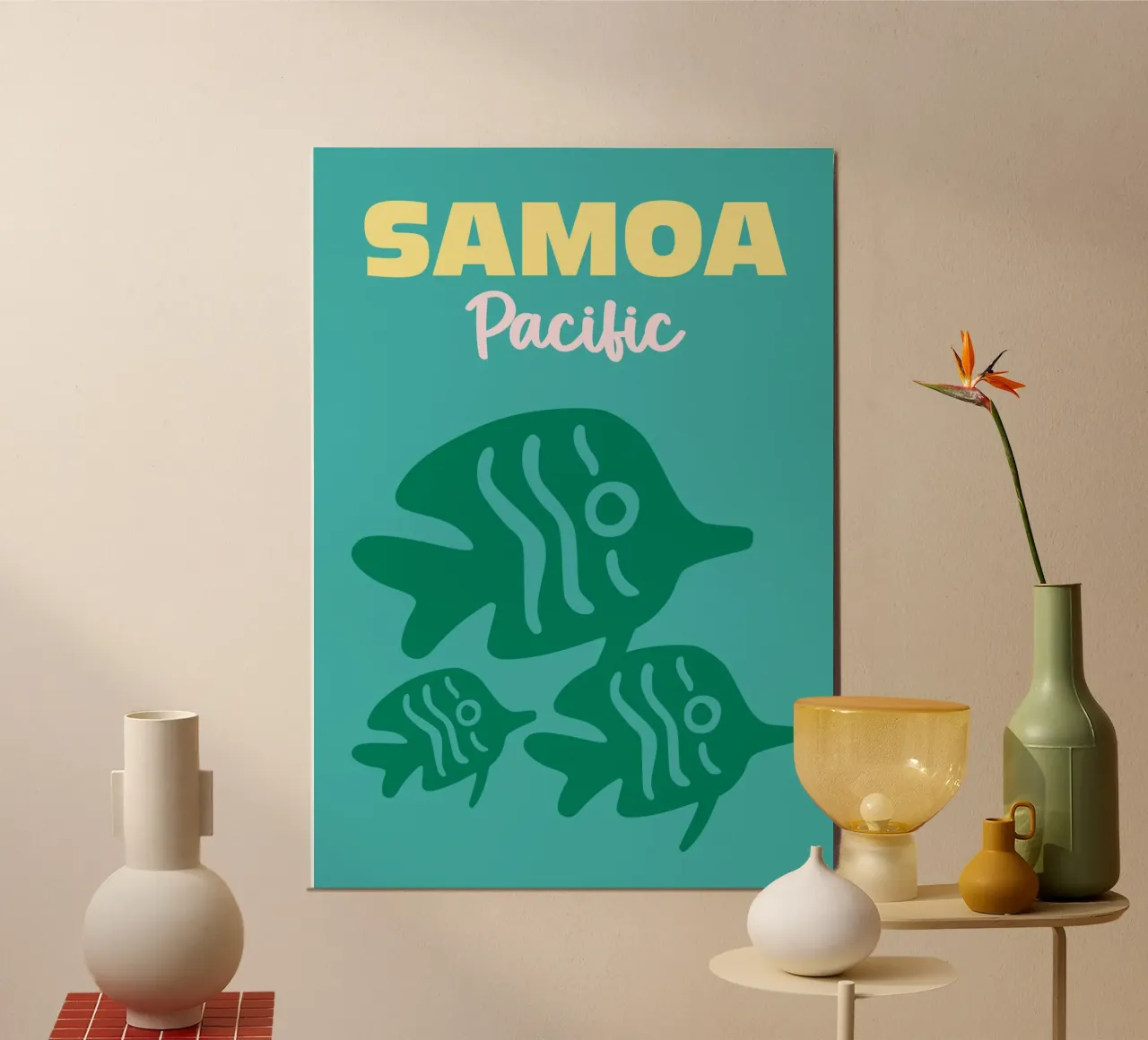 Samoa, Pacific carta hahnemühle da Art Fart