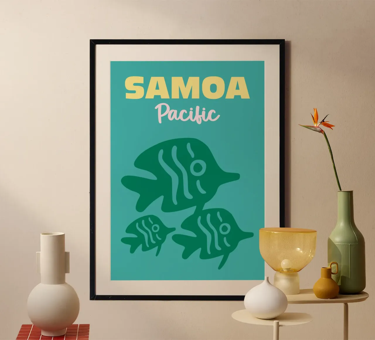 Samoa, Pacific carta hahnemühle da Art Fart