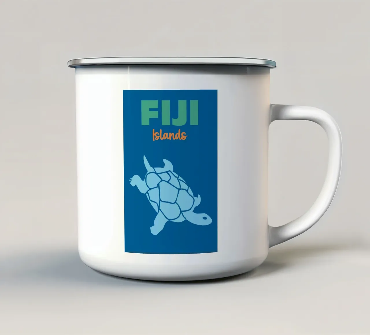 Isola di Fiji tazza in smalto da Art Fart