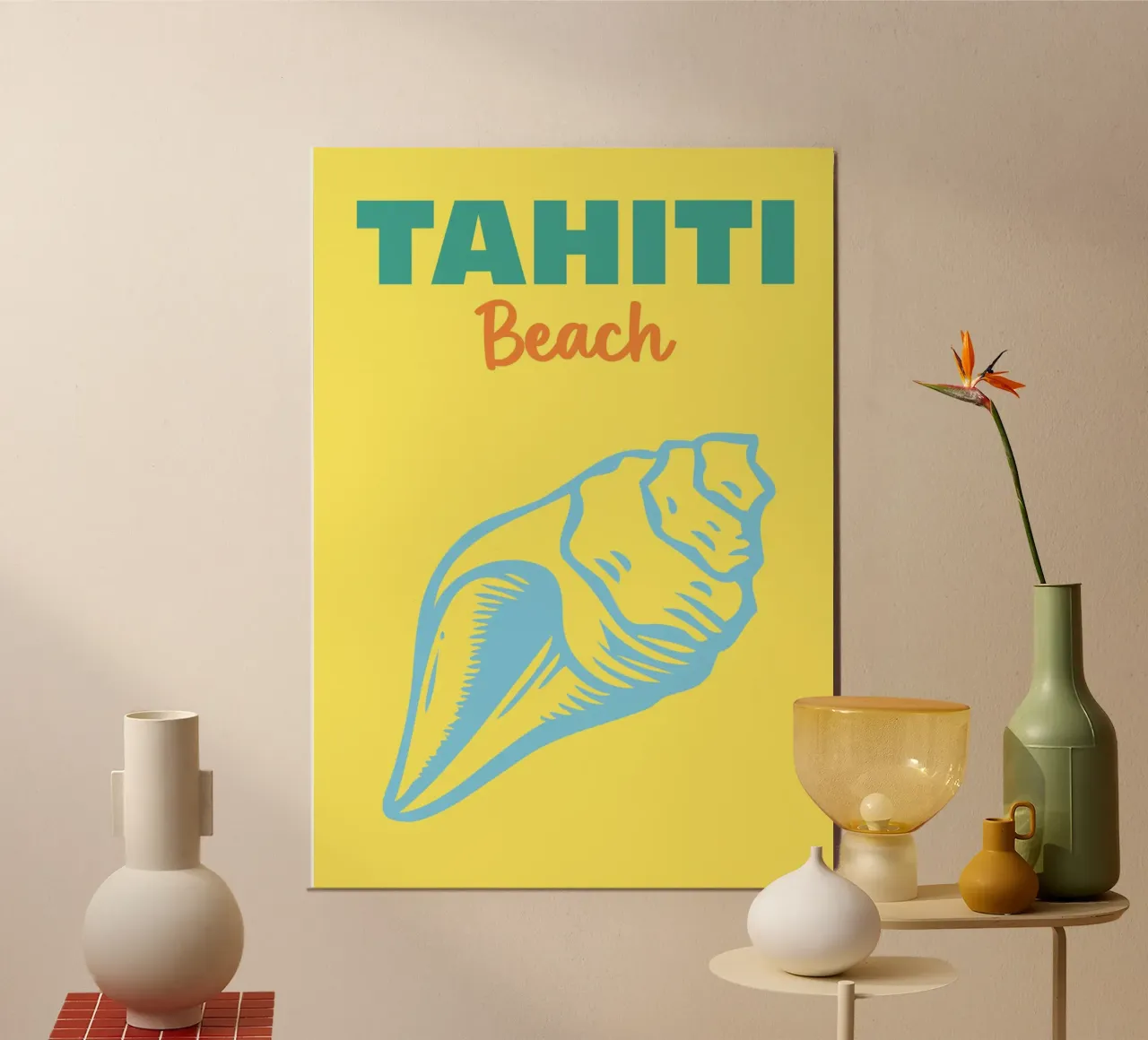 Spiaggia di Tahiti carta hahnemühle da Art Fart