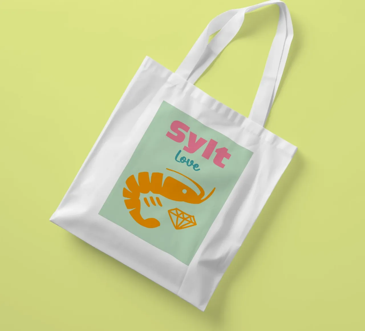 Amore a Sylt borsa in juta da Art Fart