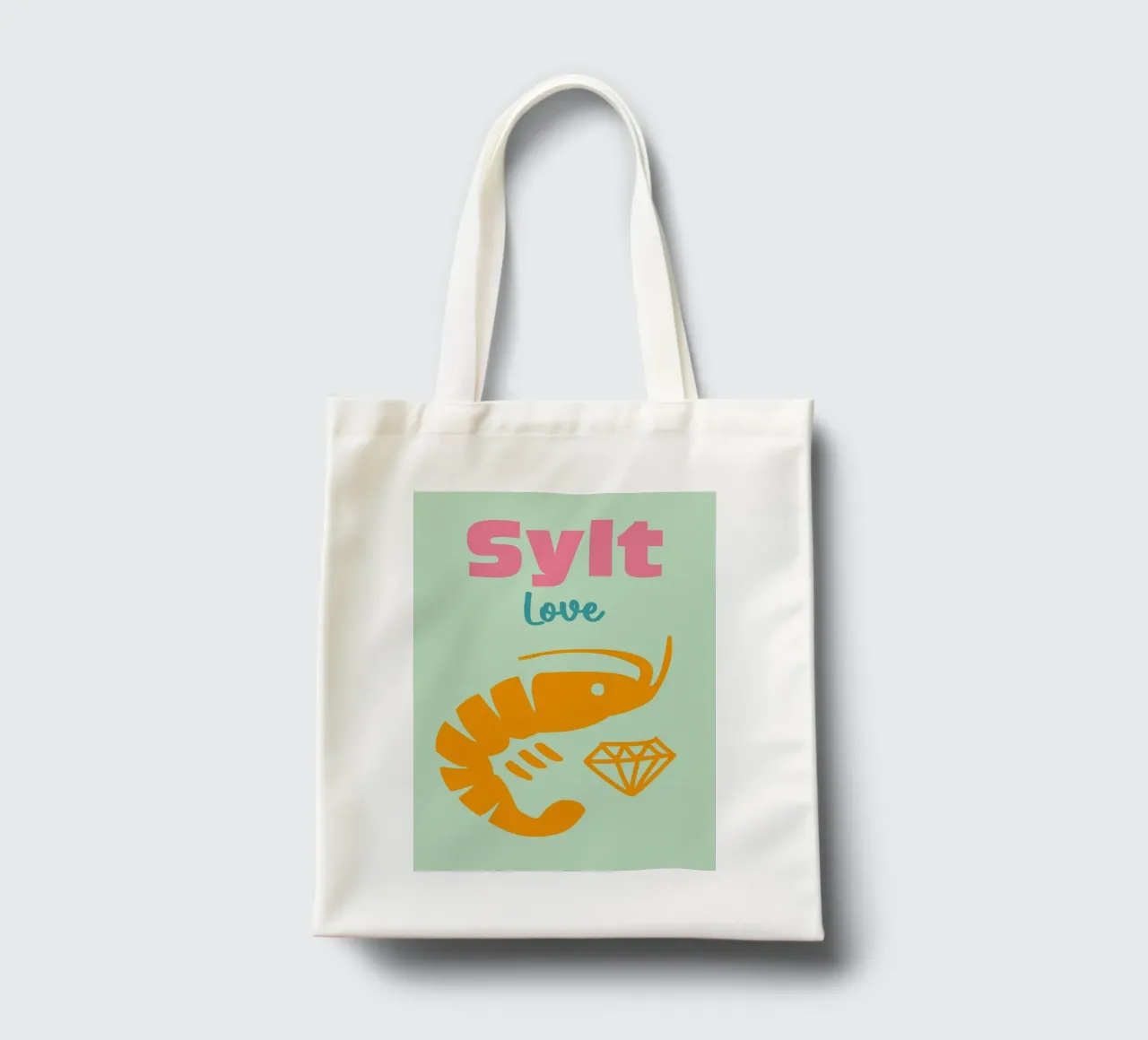 Amore a Sylt borsa in juta da Art Fart