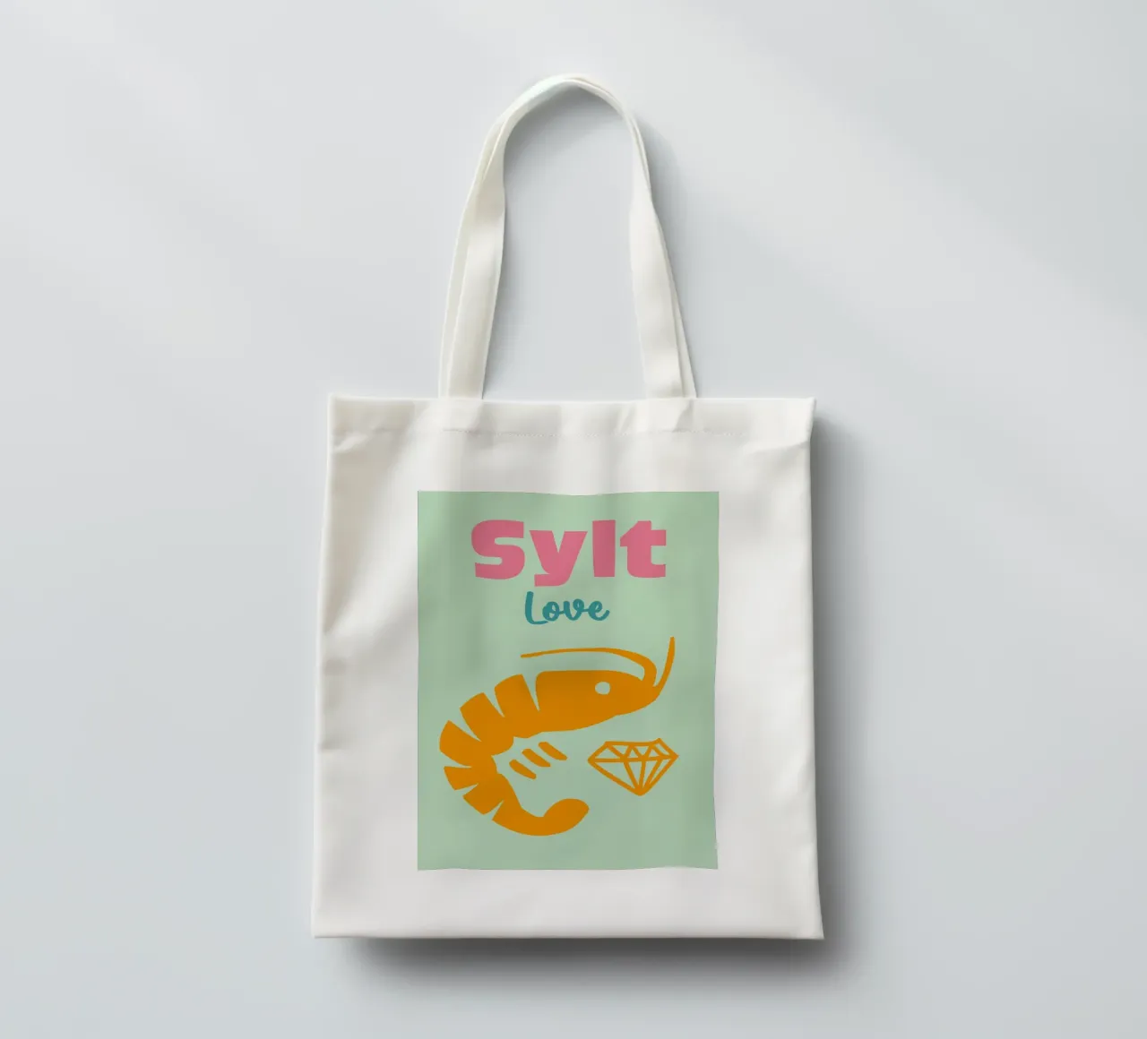 Amore a Sylt borsa in juta da Art Fart
