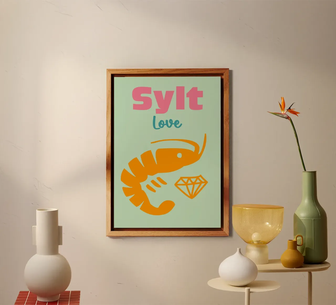 Amore a Sylt alluminio dibond da Art Fart