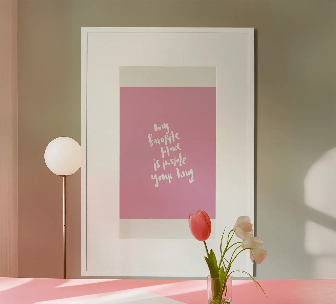 Inside your hug poster van Brushmeetspaper