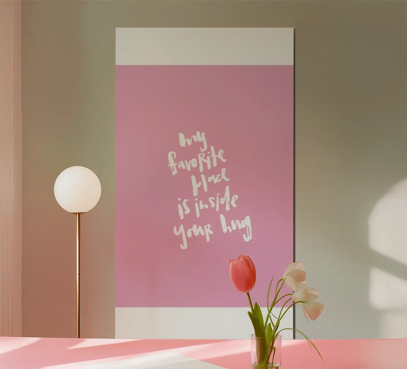 Inside your hug poster van Brushmeetspaper