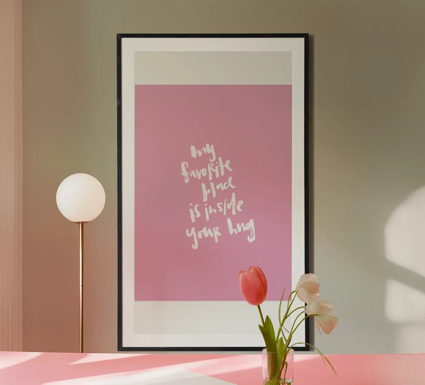 Inside your hug poster van Brushmeetspaper