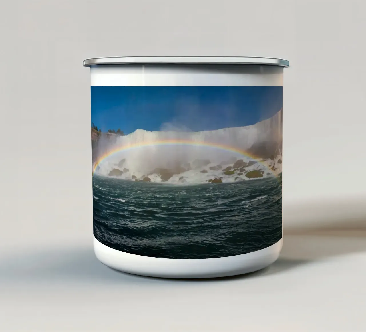 CASCATE DEL NIAGARA 01 tazza in smalto da Tom Uhlenberg