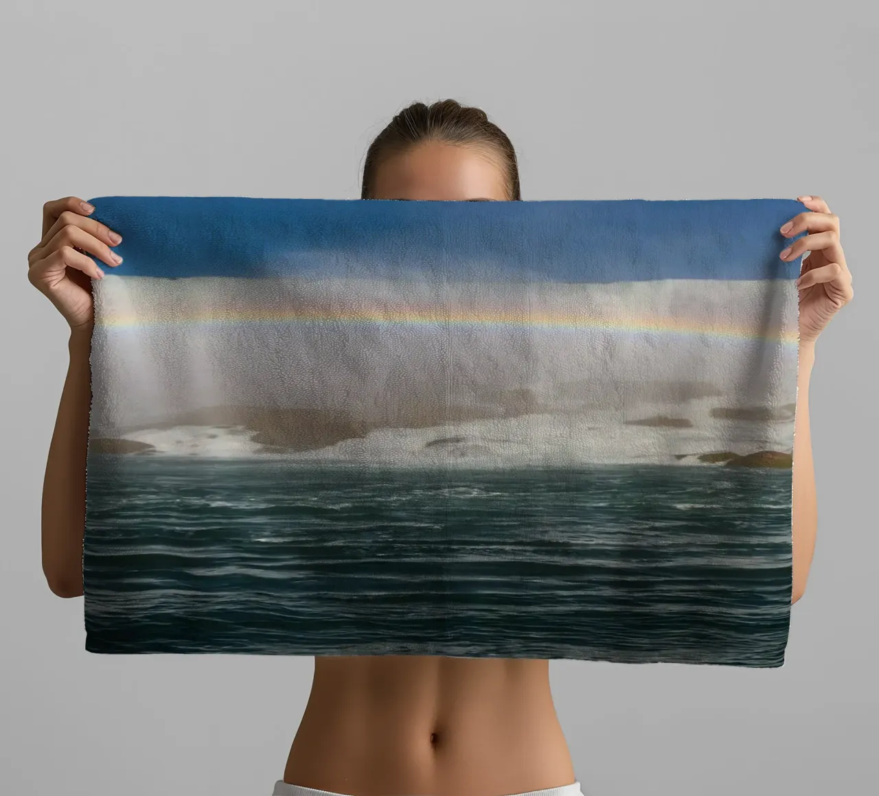 CASCATE DEL NIAGARA 01 asciugamano da bagno da Tom Uhlenberg