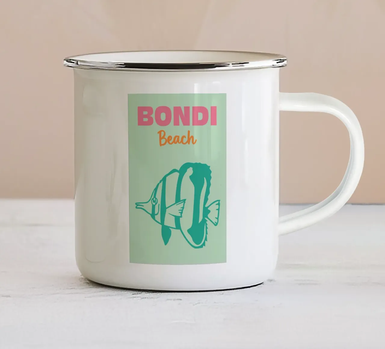 Bondi Beach tazza in smalto da Art Fart