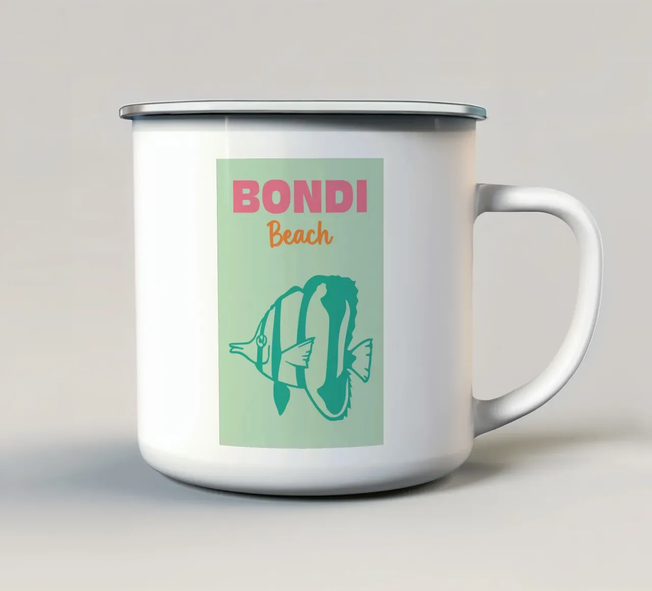 Bondi Beach tazza in smalto da Art Fart