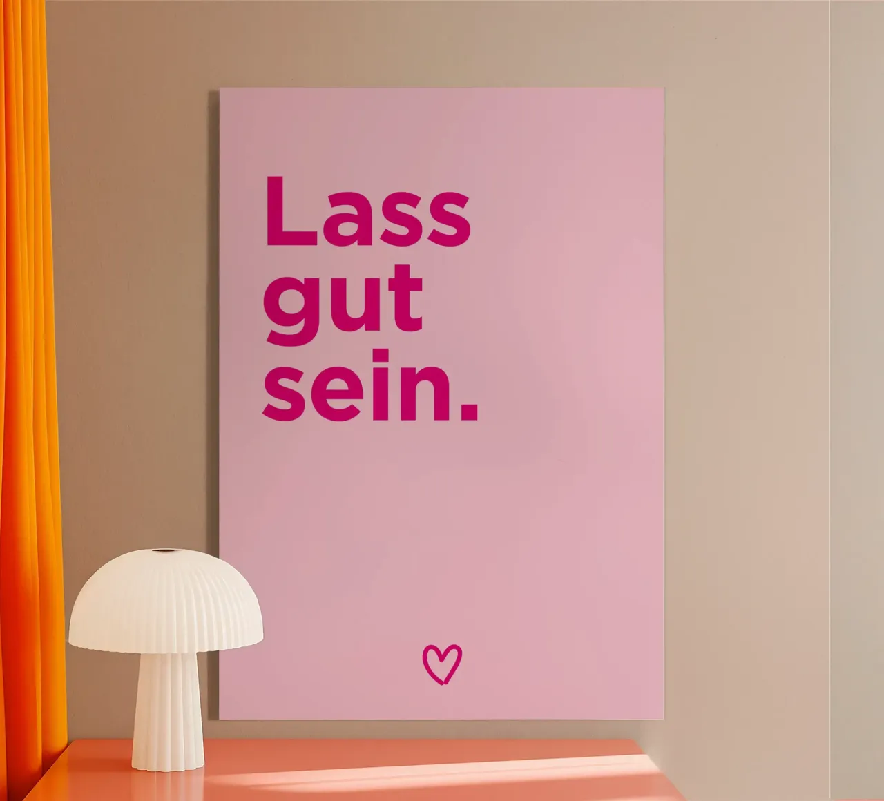 Lass gut sein plexiglass da Art Fart