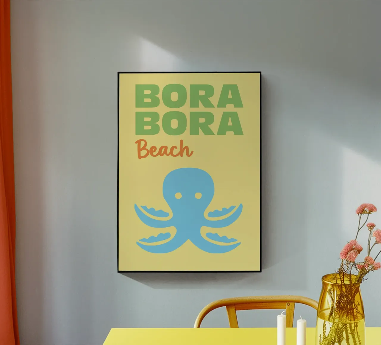 Bora Bora Beach acrylic glass by Art Fart