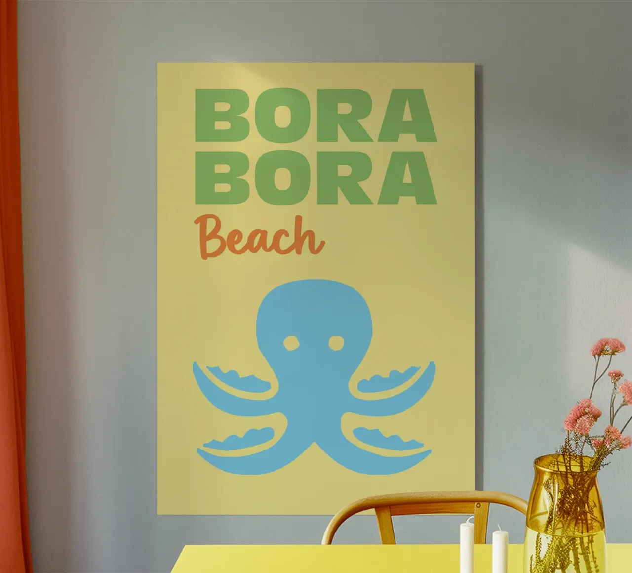 Bora Bora Beach acrylic glass by Art Fart