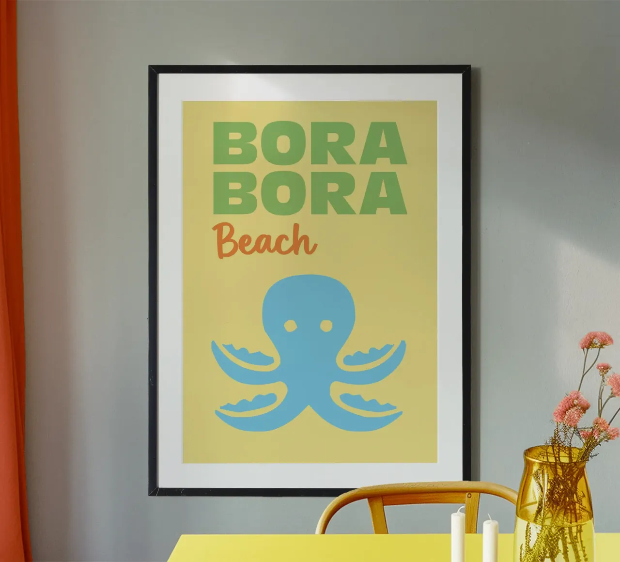 Bora Bora Beach poster da Art Fart