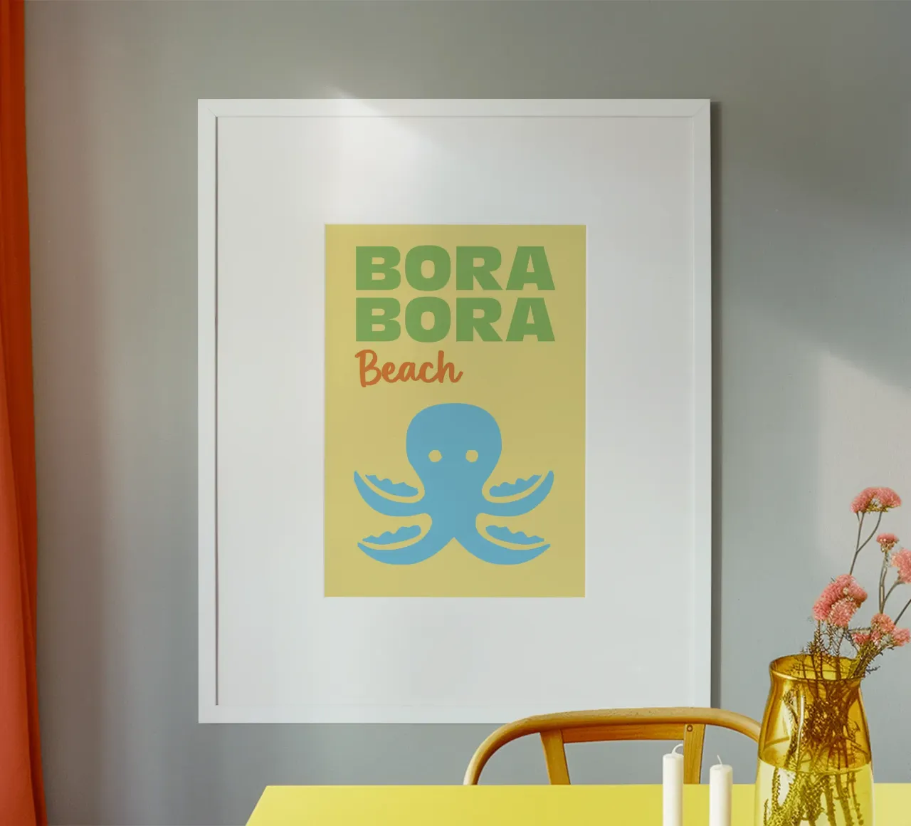 Bora Bora Beach poster da Art Fart
