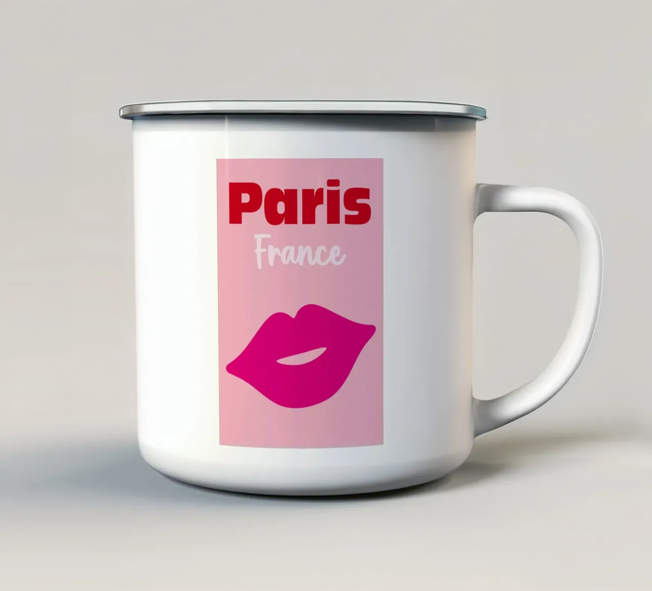 Parigi, Francia 01 tazza in smalto da Art Fart