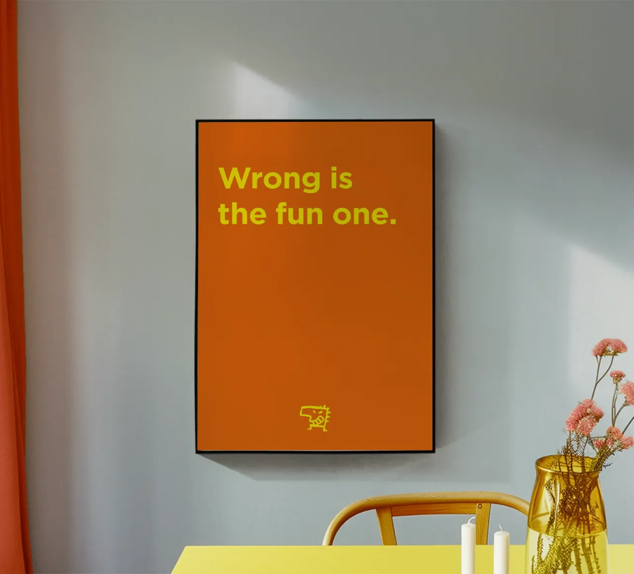 the fun one acrylic glass by Art Fart