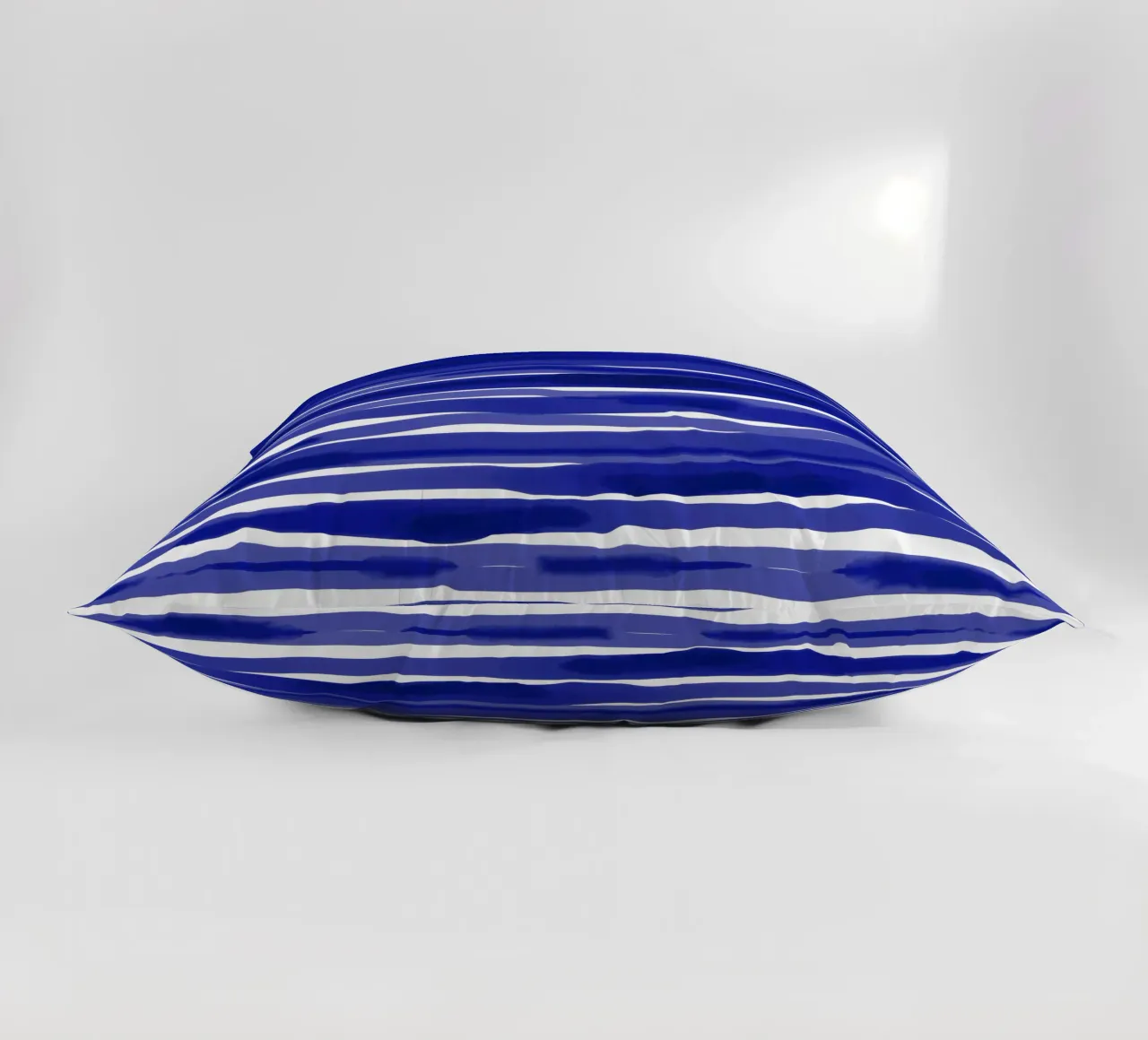 Striscia blu acquerello cuscino da Kim Hubball Studio