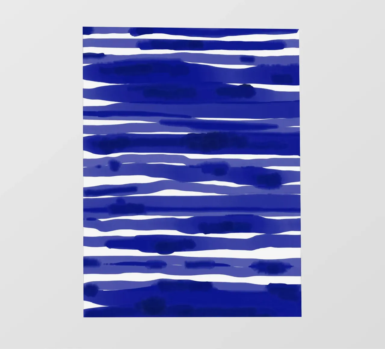 Striscia blu acquerello telo in pvc da Kim Hubball Studio