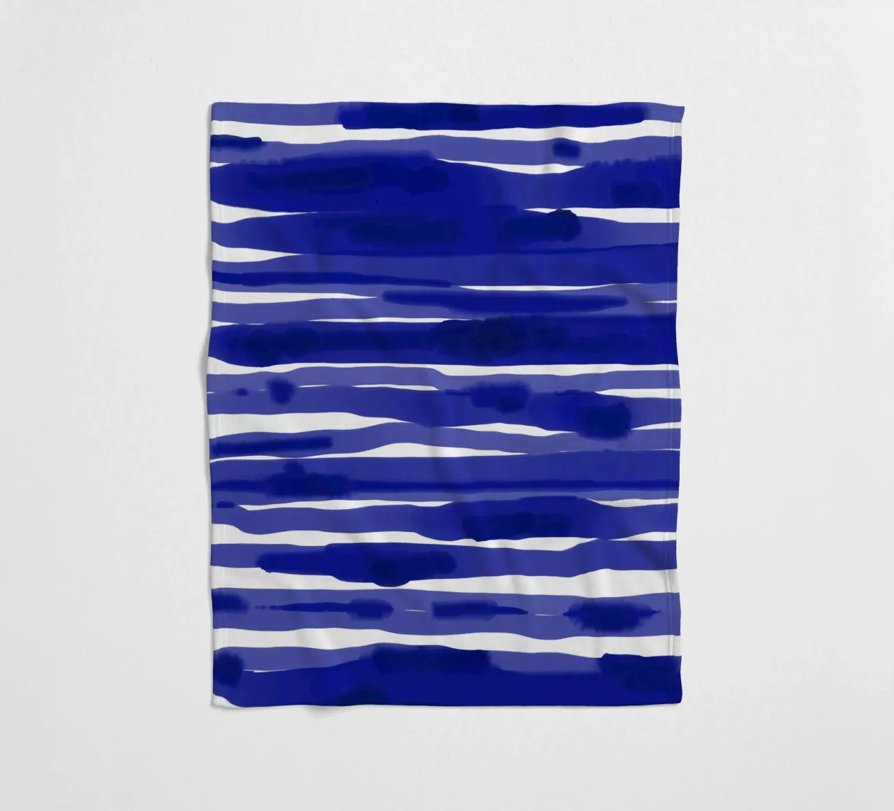 Striscia blu acquerello coperta in pile da Kim Hubball Studio
