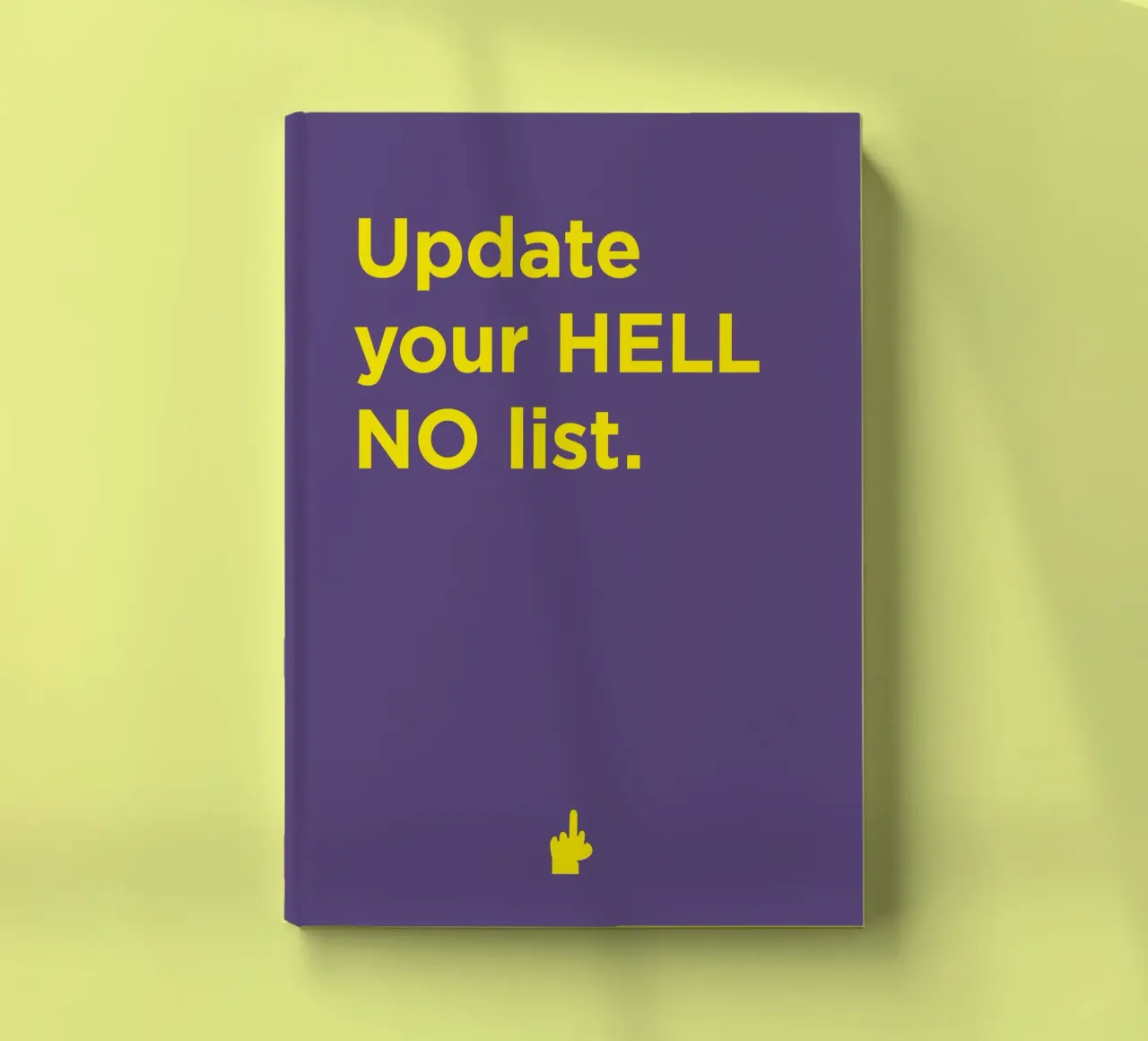 HELL NO notebook by Art Fart