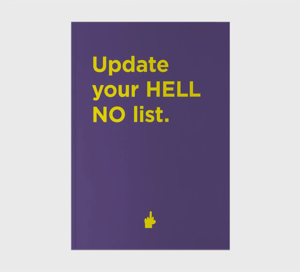 HELL NO notebook by Art Fart