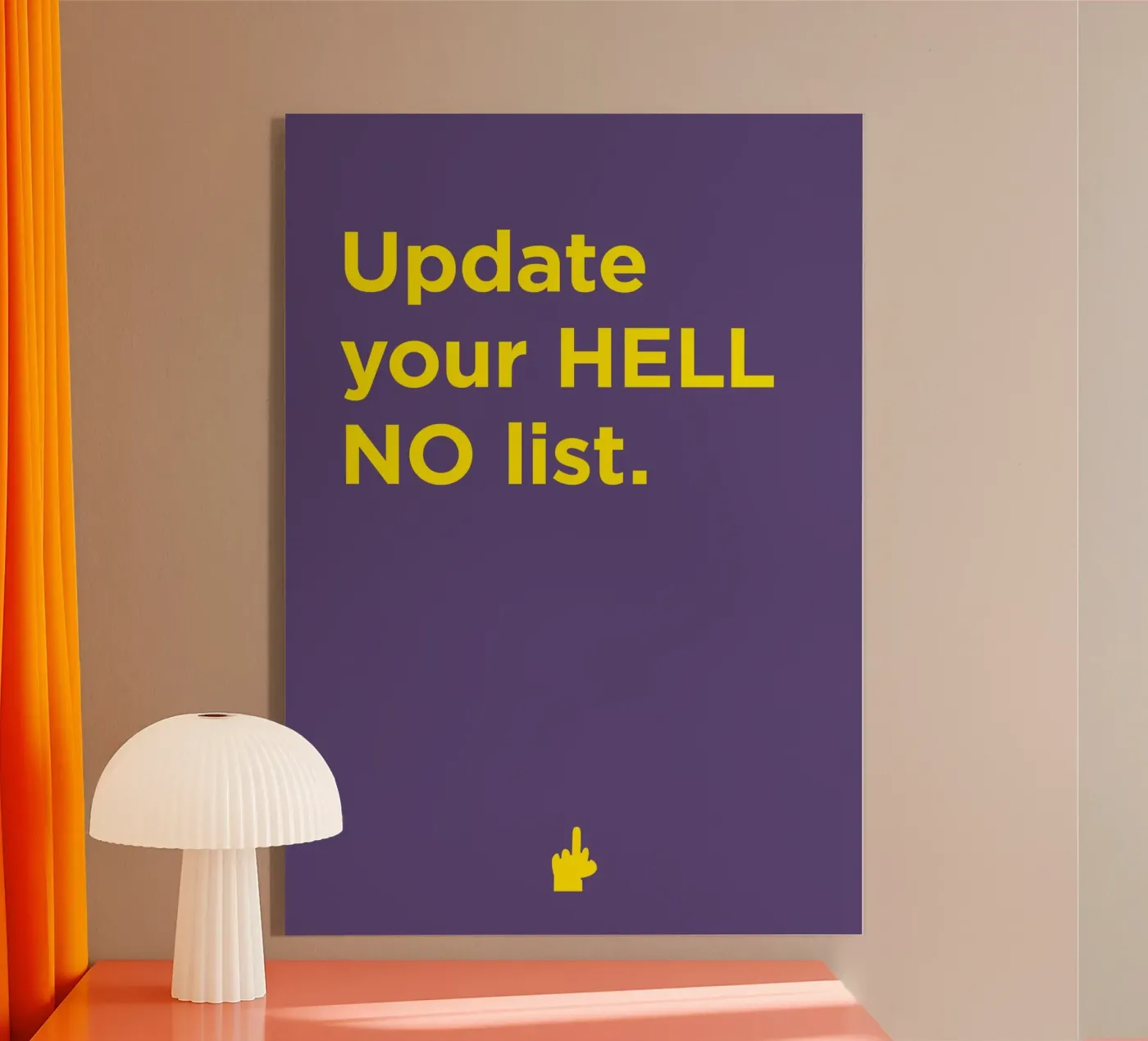 HELL NO plexiglass da Art Fart