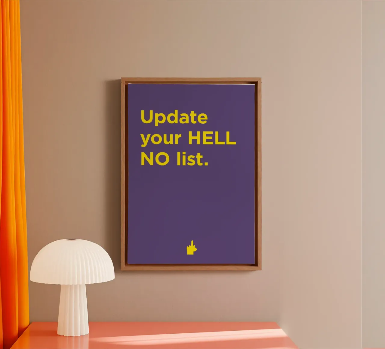 HELL NO canvas van Art Fart