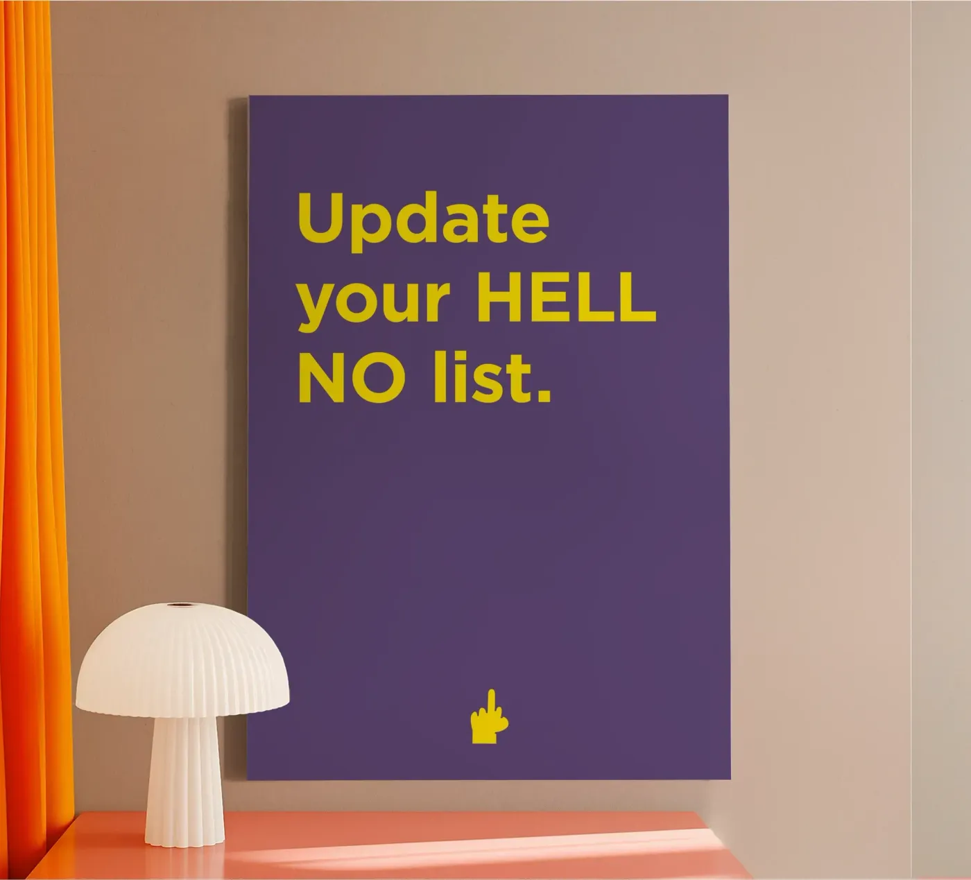 HELL NO Leinwand von Art Fart