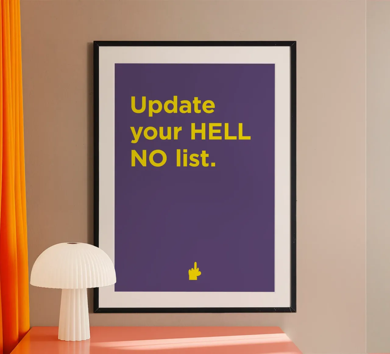 HELL NO Poster von Art Fart
