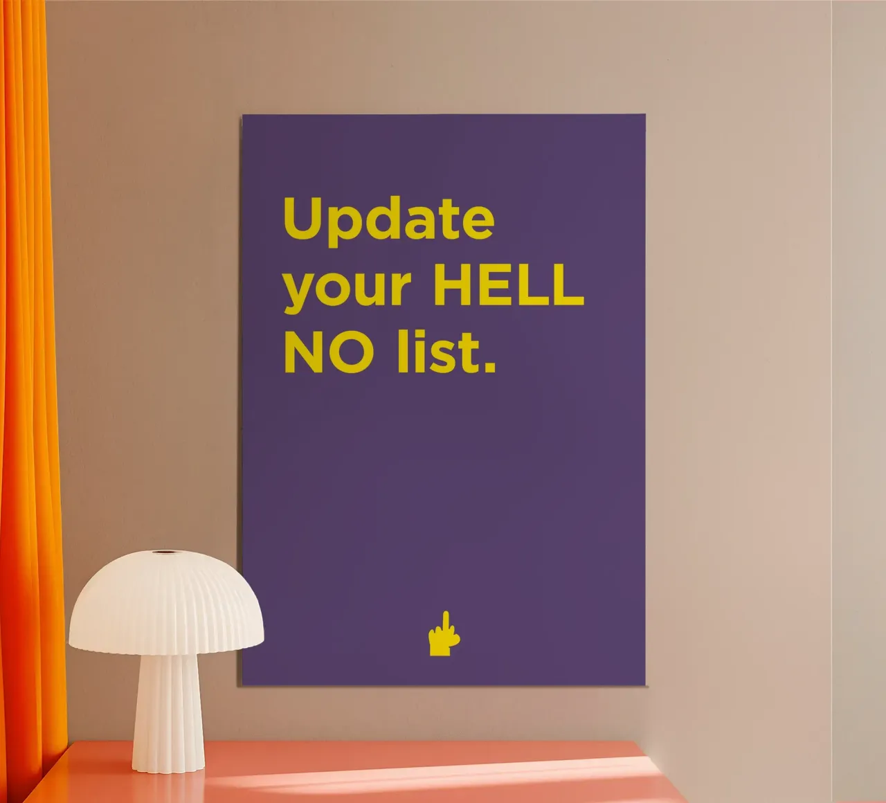 HELL NO Poster von Art Fart