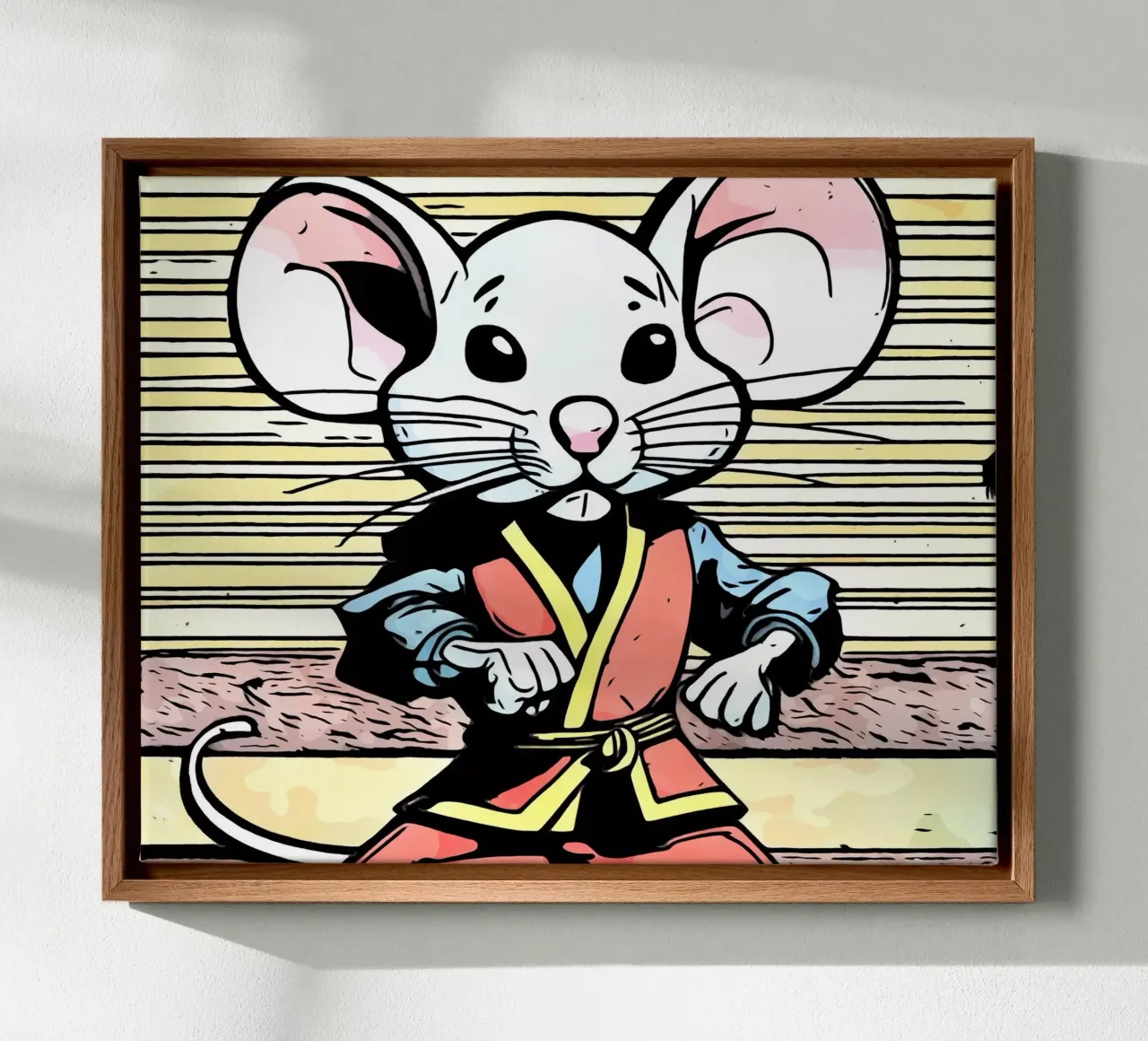 Animali Pop Art #6 tela con Cornice a cassetta da ZAMART - PopArt