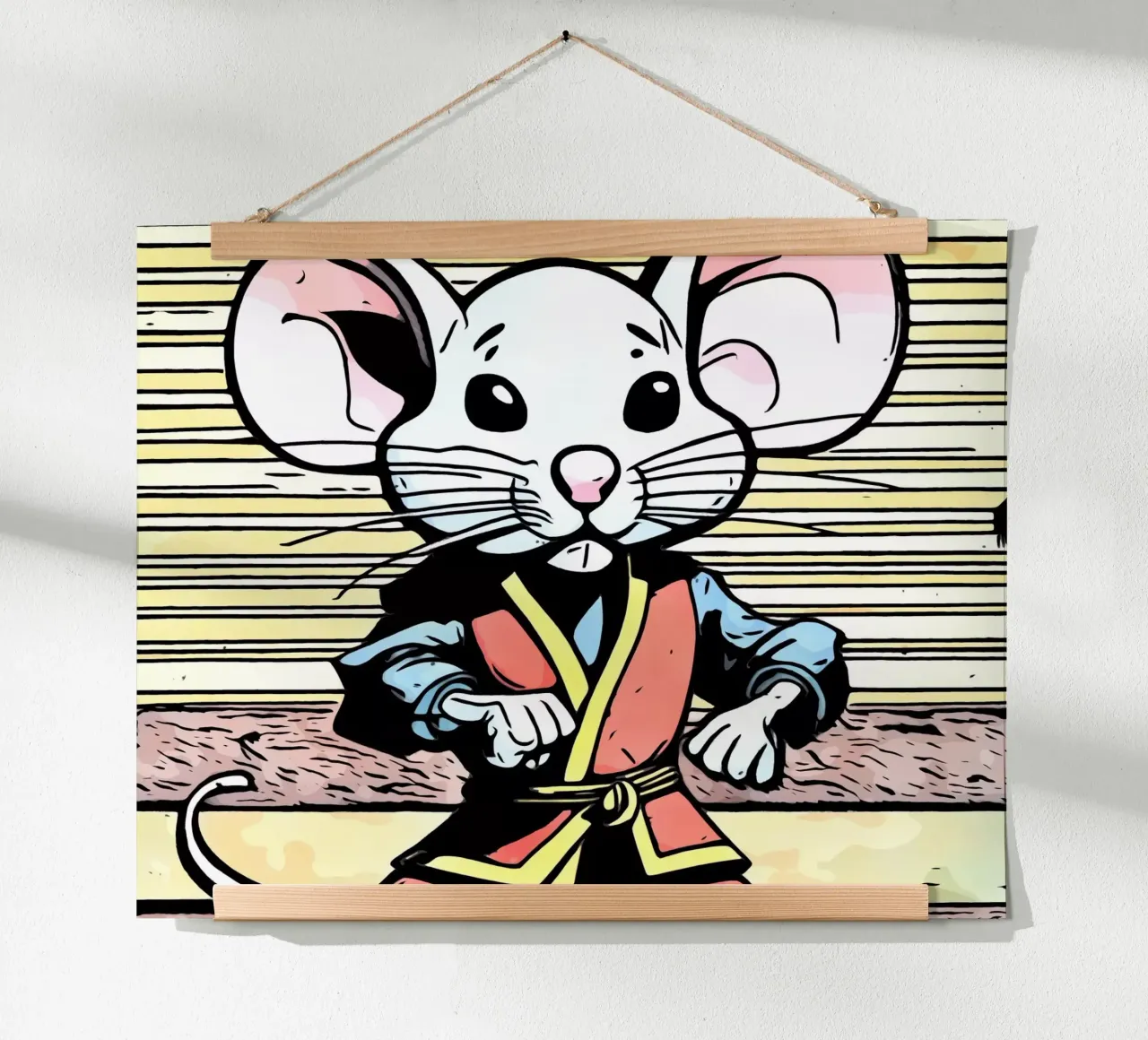 Animali Pop Art #6 poster con telaio in legno da ZAMART - PopArt