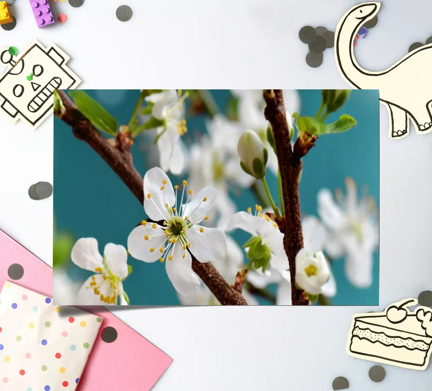 Frühling Stickerbogen von Atteloi