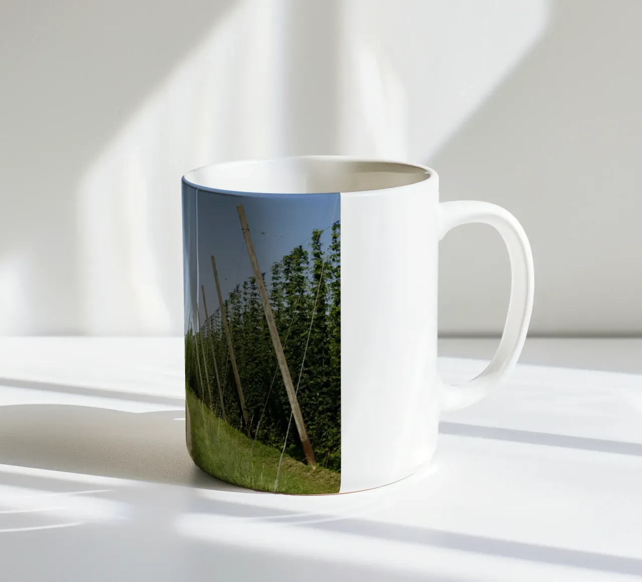 Campo di luppolo, Baviera tazza in ceramica da Simon Koy