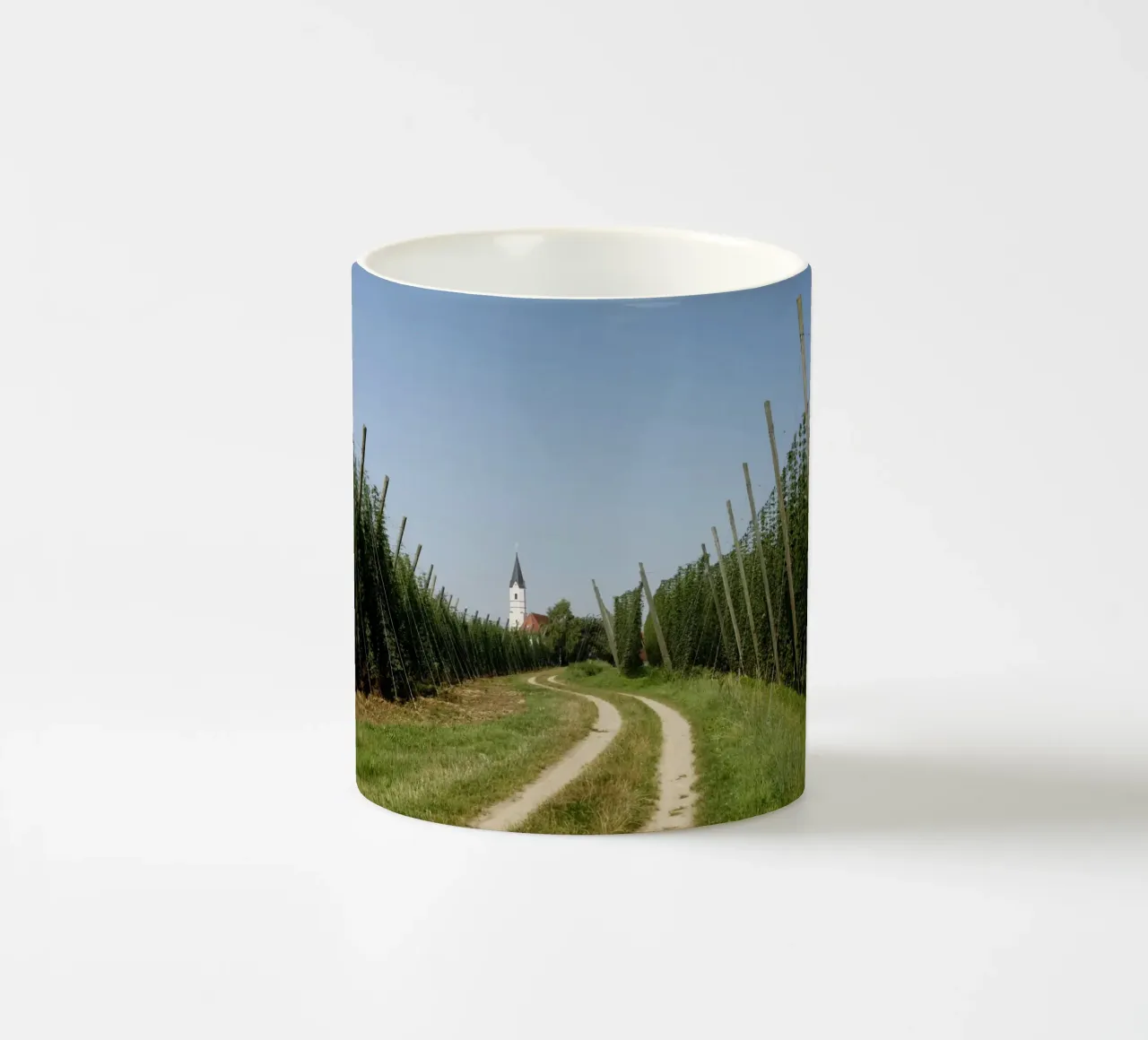 Campo di luppolo, Baviera tazza in ceramica da Simon Koy