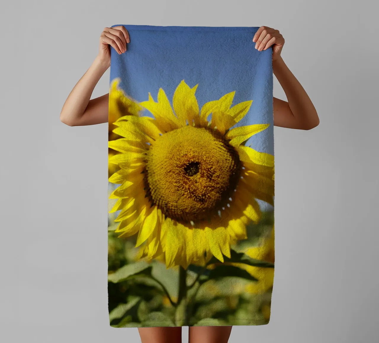 Girasole, Baviera asciugamano da bagno da fotokunst