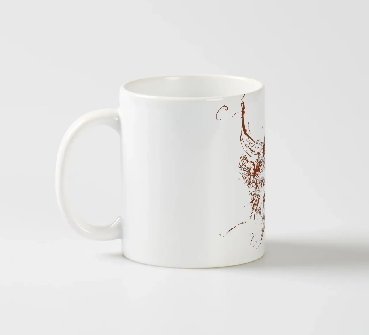 La testa di un satiro tazza in ceramica da Doa Project