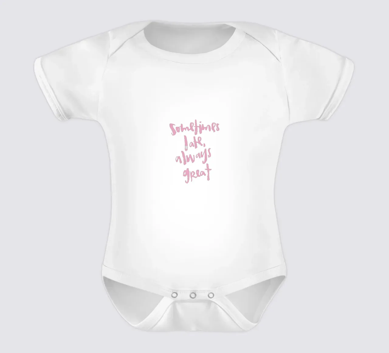 Sometimes late body neonato maniche corte da Brushmeetspaper