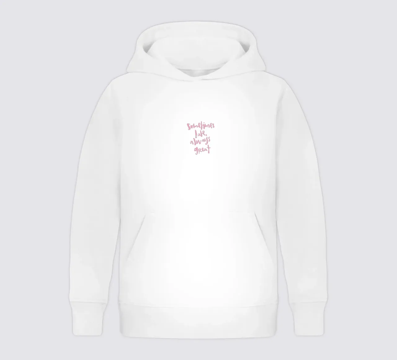 Sometimes late felpa bambino con cappuccio da Brushmeetspaper